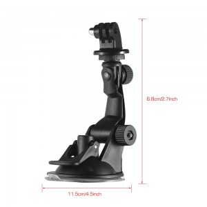 Action Camera Accessories Car Suction Cup Mount + Tripod Adapter for GoPro hero 7/6/5/4 SJCAM /YI
