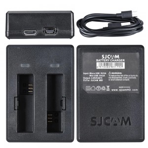 SJCAM M20 Sports Action Camera Portable USB Dual Slot Battery Charger Accessory for SJCAM M20 Camera