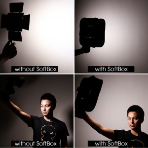 SB300 Foldable Studio Softbox Diffuser for YONGNUO YN300 YN300II YN300III YN300 Air LED Video Light & Similar Size