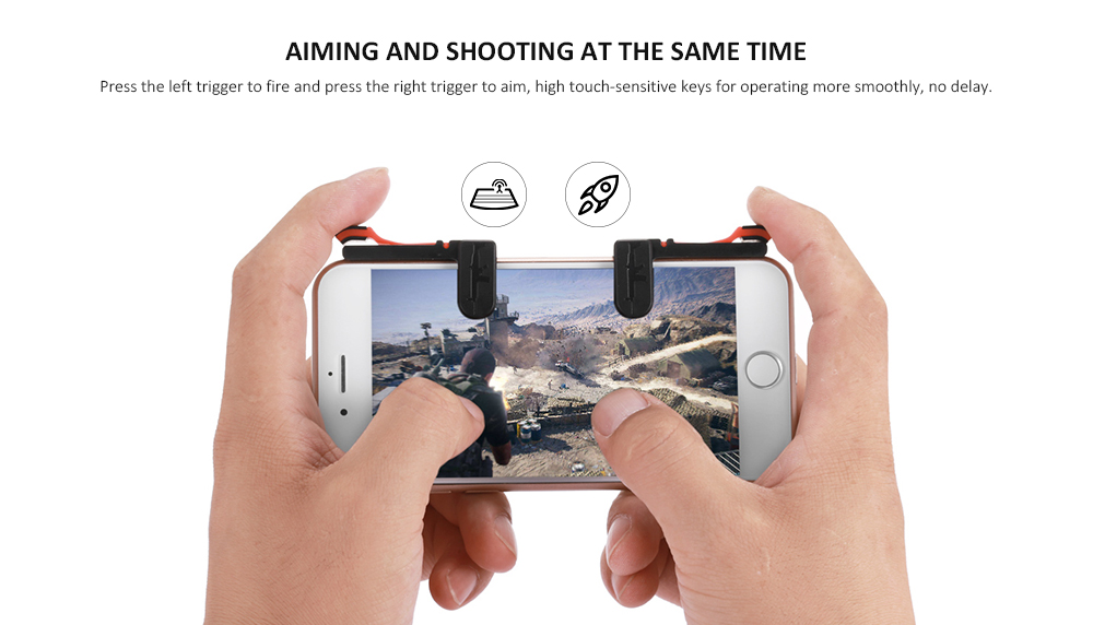 M24 Phone Gamepad Trigger Fire Button Aim Key Joystick Smartphone Tablet Gaming L1R1 Shooter Controller  